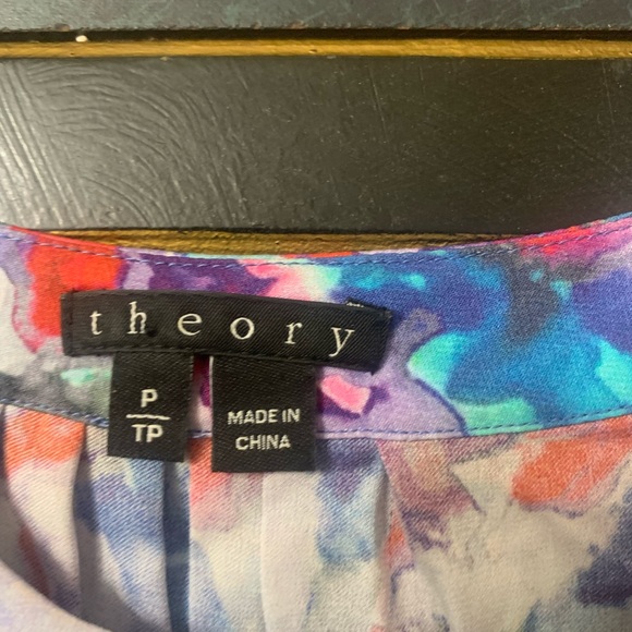 3 for $15 Theory Women’s Silk Sleeveless Tank Top Size Tall Petite Floral Print - Picture 4 of 5